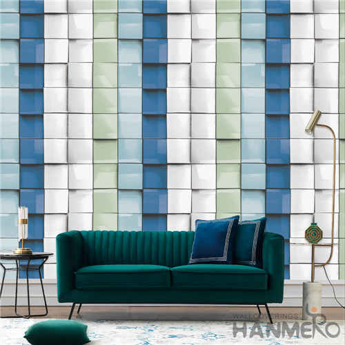 HANMERO PVC Removable Geometric Modern Deep Embossed TV Background 0.53*10M home wallpaper price