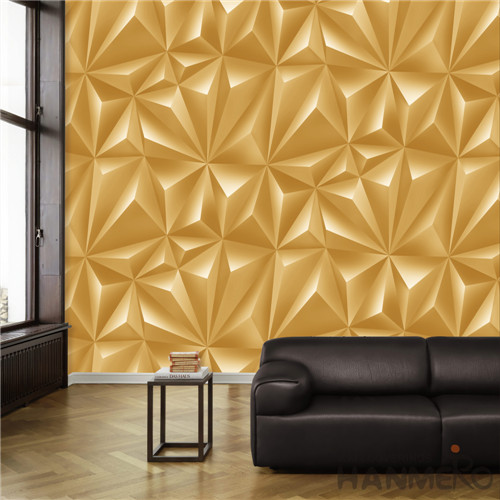 HANMERO Removable 0.53*10M high resolution wallpaper Deep Embossed Modern TV Background PVC Geometric