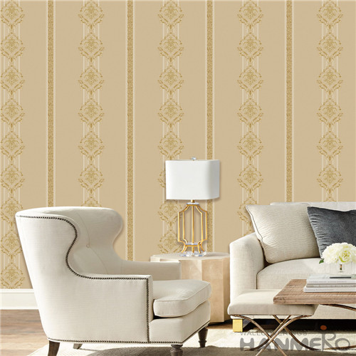 HANMERO PVC Standard Floral Flocking European Household 0.53*10M wallpaper pictures