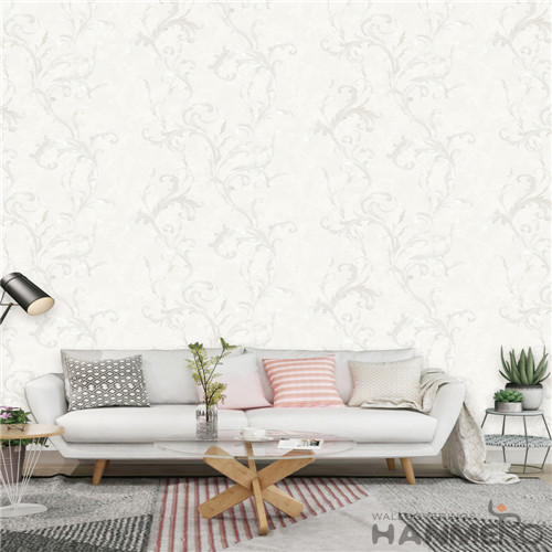 HANMERO PVC Standard Floral Flocking bedroom wallpapers Household 0.53*10M European