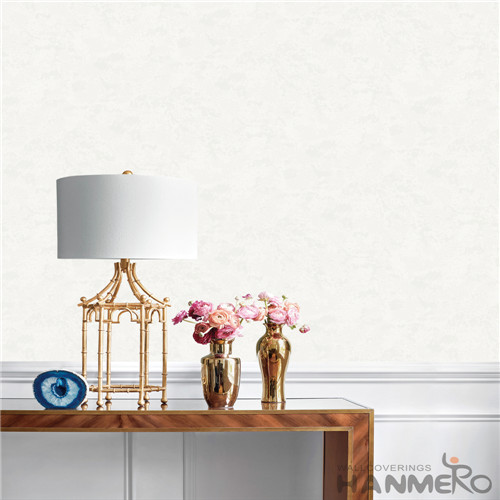 HANMERO PVC Standard Floral Flocking European wallpaper for bathrooms 0.53*10M Household