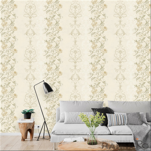 HANMERO Household Standard Floral Flocking European PVC 0.53*10M wallpaper wallcoverings