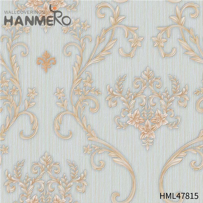 HANMERO damask wallpaper for sale Professional Flowers Technology Modern Study Room 0.53M PVC