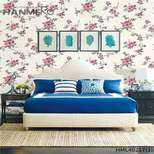 HANMERO Flowers Decor PVC Technology Rustic Photo studio 0.53*10M wallpaper office walls
