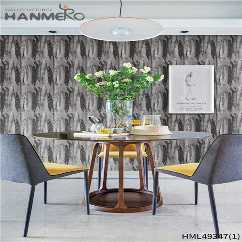 HANMERO Non-woven Professional Floral Flocking Mediterranean TV Background wallpaper for living room 0.53*10M