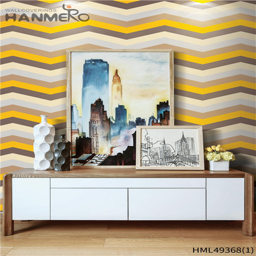 HANMERO Non-woven Professional Floral TV Background Mediterranean Flocking 0.53*10M wholesale wallpaper