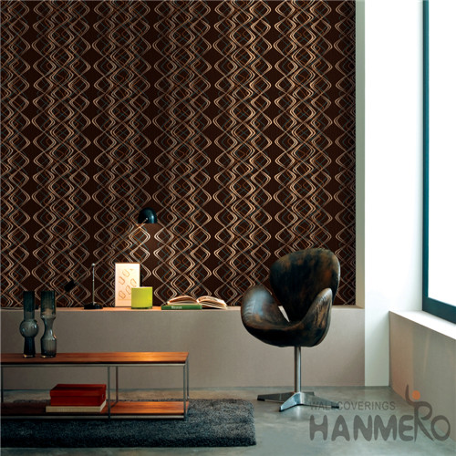 HANMERO PVC Fancy Stripes Bronzing bedroom wallpaper designs Photo studio 0.53*10M European