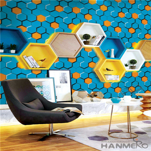 HANMERO PVC European Stripes Bronzing Fancy Photo studio 0.53*10M wallpaper for shop