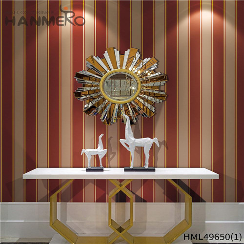 HANMERO PVC Professional wallpaper stores online Bronzing Pastoral Living Room 0.53*10M Geometric