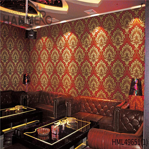HANMERO PVC Professional Geometric model wallpaper Pastoral Living Room 0.53*10M Bronzing