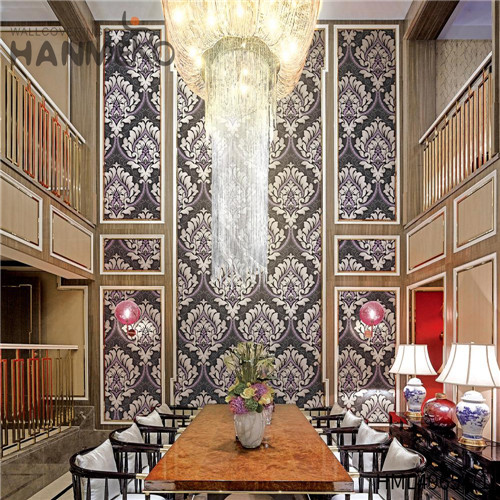 HANMERO PVC Professional Geometric Bronzing designer wallpaper for walls Living Room 0.53*10M Pastoral