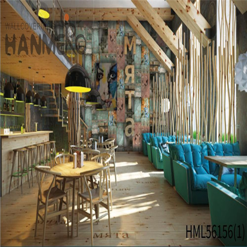 HANMERO PVC Exported Landscape Technology wallpaper for bathrooms Photo studio 0.53*10M European