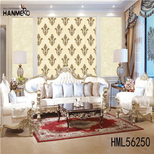 HANMERO PVC Hot Selling wallpaper buy Deep Embossed European Study Room 1.06M Damask