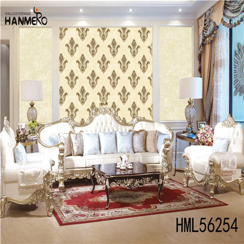 HANMERO PVC Hot Selling Damask shop wallpaper European Study Room 1.06M Deep Embossed