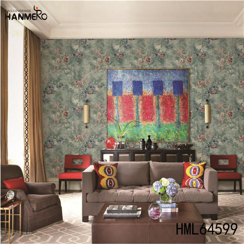 HANMERO PVC 1.06M Damask Deep Embossed European Study Room Hot Selling modern wallpaper online