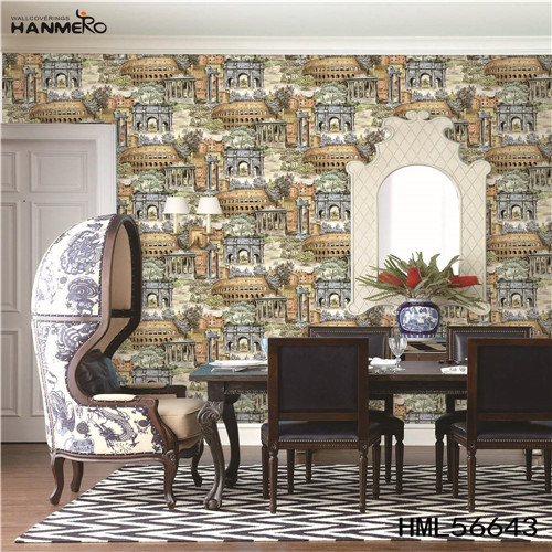 HANMERO PVC Manufacturer Cartoon Technology Classic Study Room wallpaper in home 1.06*15.6M