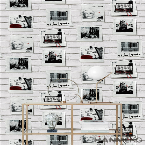 HANMERO Decoration PVC Flowers Technology 0.53*10M wallpaper design for room Classic House