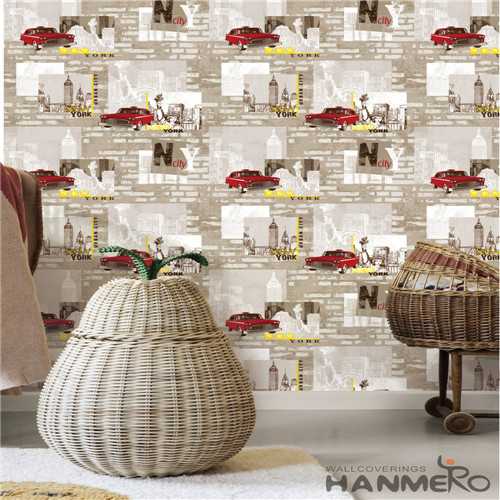 HANMERO Decoration PVC Flowers Technology Classic 0.53*10M wall with wallpaper House