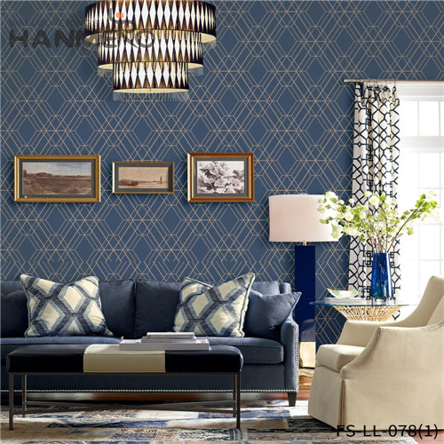 HANMERO Non-woven Seller Geometric Technology Classic 0.53*10M Home Wall wallpaper home interior