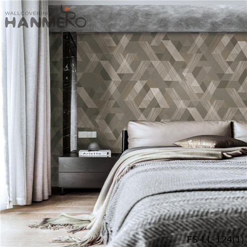 HANMERO Classic Seller Geometric Technology Non-woven Home Wall 0.53*10M wallpaper online buy