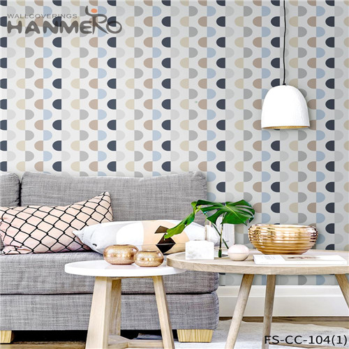 HANMERO Non-woven wallpaper pictures Geometric Technology Modern Bed Room 0.53*10M Luxury