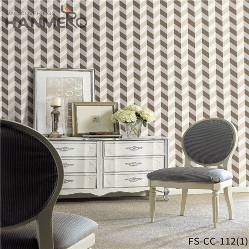 HANMERO Non-woven Luxury Geometric pink wallpaper Modern Bed Room 0.53*10M Technology