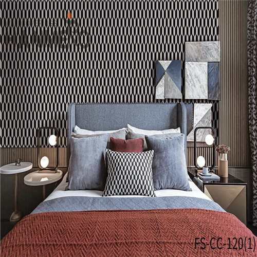 HANMERO Non-woven Luxury Geometric Technology Modern house wallpaper design 0.53*10M Bed Room