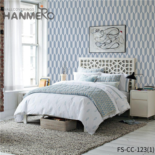 HANMERO Non-woven Luxury Geometric Technology Modern Bed Room wallpaper coverings 0.53*10M