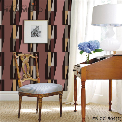 HANMERO Non-woven Bed Room Geometric Technology Modern Luxury 0.53*10M wallpaper shopping online