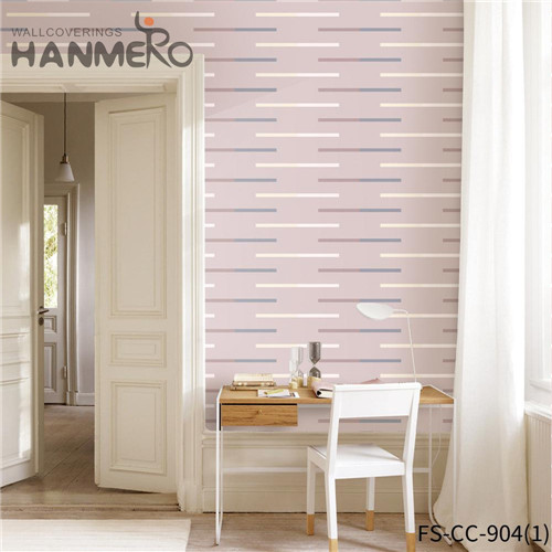 HANMERO Technology Luxury Geometric Non-woven Modern Bed Room 0.53*10M designer wall papers