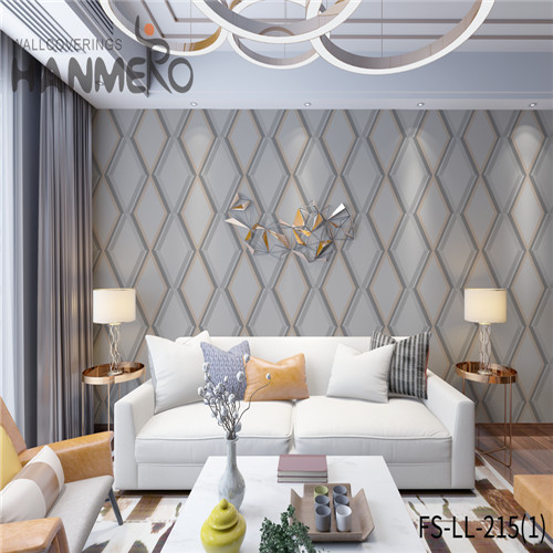 HANMERO Non-woven Standard Geometric Technology Classic Household 0.53*10M 3d wallpaper