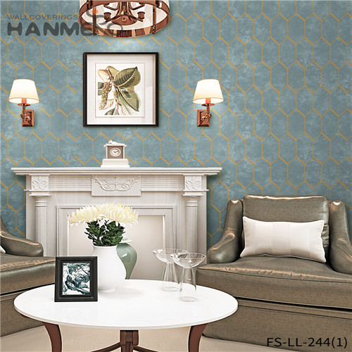 HANMERO Non-woven Standard Geometric wallpaper for home wall Classic Household 0.53*10M Technology