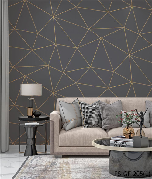 HANMERO Gold Foil Cheap wallpaper ideas Deep Embossed Classic Home Wall 0.53*10M Geometric