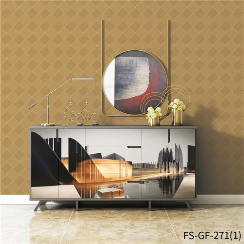 HANMERO Classic Cheap Geometric Deep Embossed Gold Foil Home Wall 0.53*10M wallpaper interior decorating