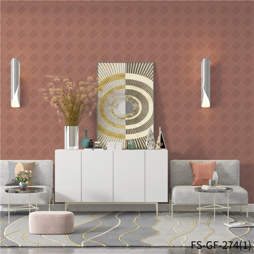 HANMERO Gold Foil Classic Geometric Deep Embossed Cheap Home Wall 0.53*10M where to buy modern wallpaper