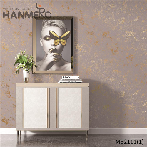 HANMERO PVC Gold Foil Modern Geometric Technology Stocklot Lounge rooms 0.53*10M wallpaper border samples