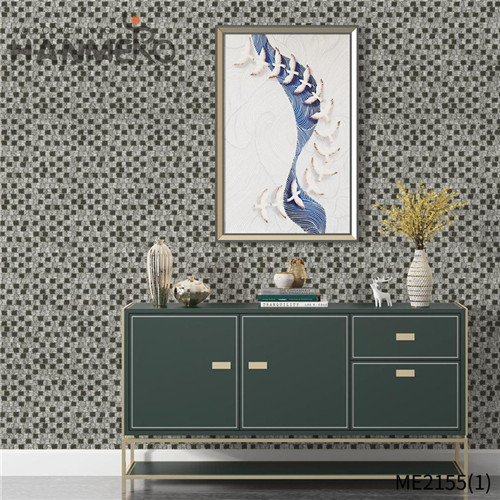 HANMERO 0.53*10M wallpaper design for room Geometric Technology Modern Lounge rooms Stocklot PVC Gold Foil