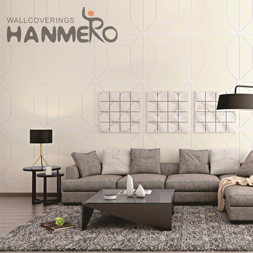HANMERO Velvet Cheap Geometric Deep Embossed Modern Theatres 0.53*10M background wallpaper