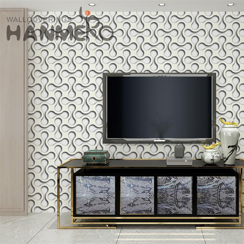 HANMERO Velvet Cheap Deep Embossed Geometric Modern Theatres 0.53*10M wallpaper design home decoration