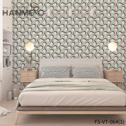 HANMERO Velvet Geometric Cheap Deep Embossed Modern Theatres 0.53*10M wide wallpaper home decor