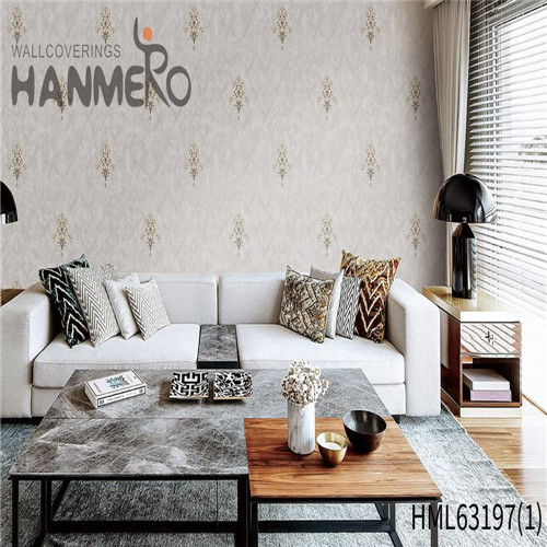 HANMERO PVC Sex Flowers Deep Embossed Pastoral Hallways 0.53*10M wallpaper images