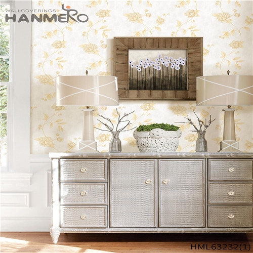 HANMERO PVC Sex Flowers 0.53*10M Pastoral Hallways Deep Embossed wall decor wallpaper