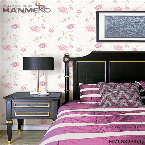 HANMERO PVC Sex Flowers Deep Embossed 0.53*10M Hallways Pastoral wallpaper outlet