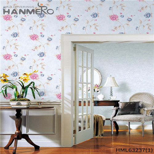 HANMERO Hallways Sex Flowers Deep Embossed Pastoral PVC 0.53*10M wallpaper for room walls