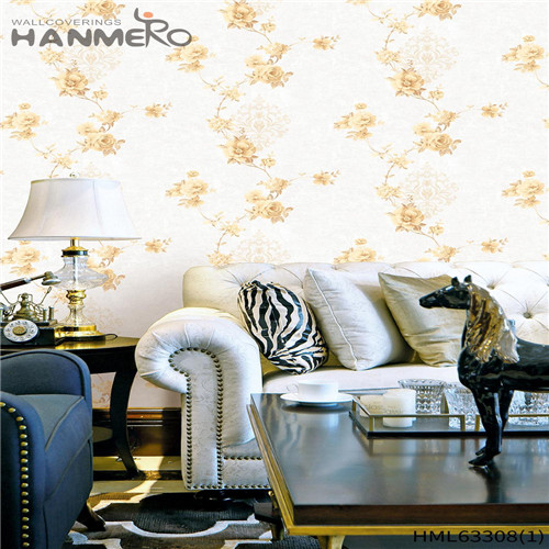 HANMERO PVC 0.53*10M Flowers Bronzing European Children Room Sex black and red wallpaper for walls