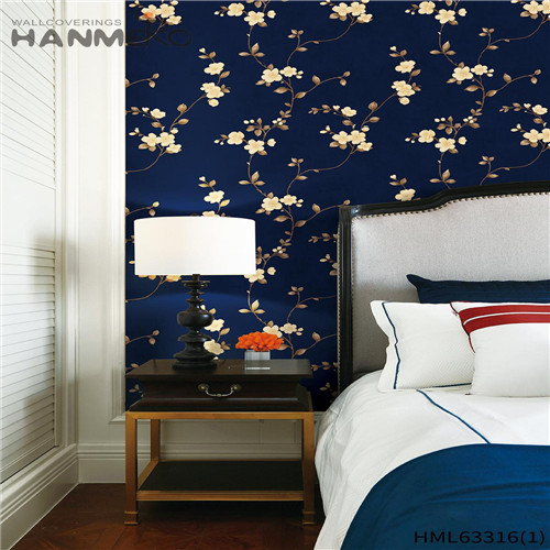 HANMERO Children Room Sex Flowers Bronzing European PVC 0.53*10M wallpaper in room walls