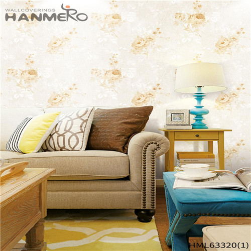 HANMERO PVC Children Room Flowers Bronzing European Sex 0.53*10M interior home wallpaper