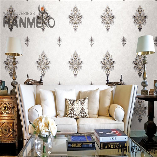 HANMERO PVC Dealer Flowers Deep Embossed the wallpaper company Saloon 0.53*10M European