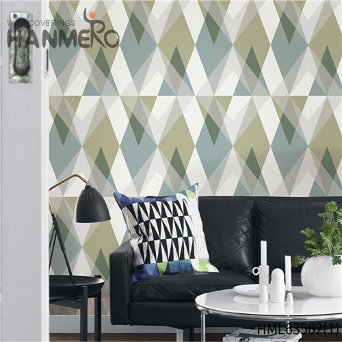 HANMERO PVC SGS.CE Certificate Landscape Bronzing house design wallpaper Photo studio 0.53*10M European