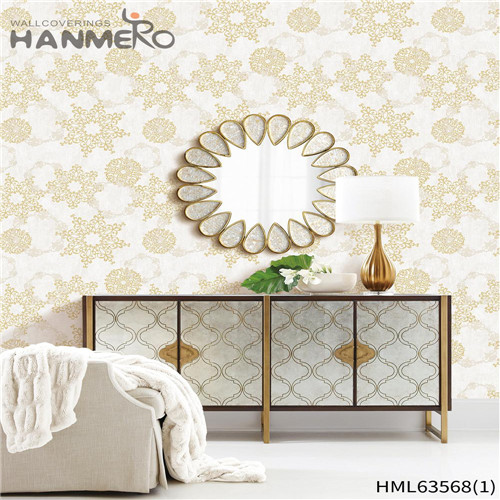 HANMERO 0.53*10M SGS.CE Certificate Landscape Bronzing European Photo studio PVC wallpaper in homes